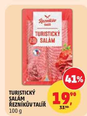 TURISTICKÝ SALAM ŘEZNÍKŮV TALÍŘ, 100 g 