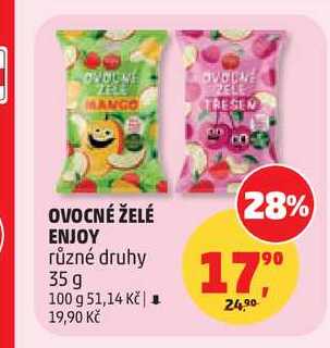 OVOCNÉ ŽELÉ ENJOY, 35 g