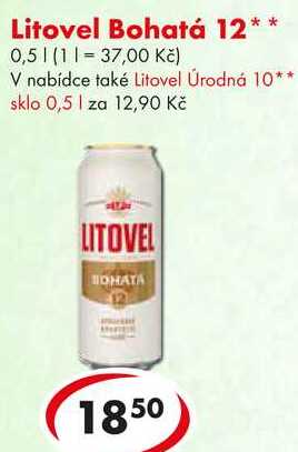 Litovel Bohatá 12, 0,5 l