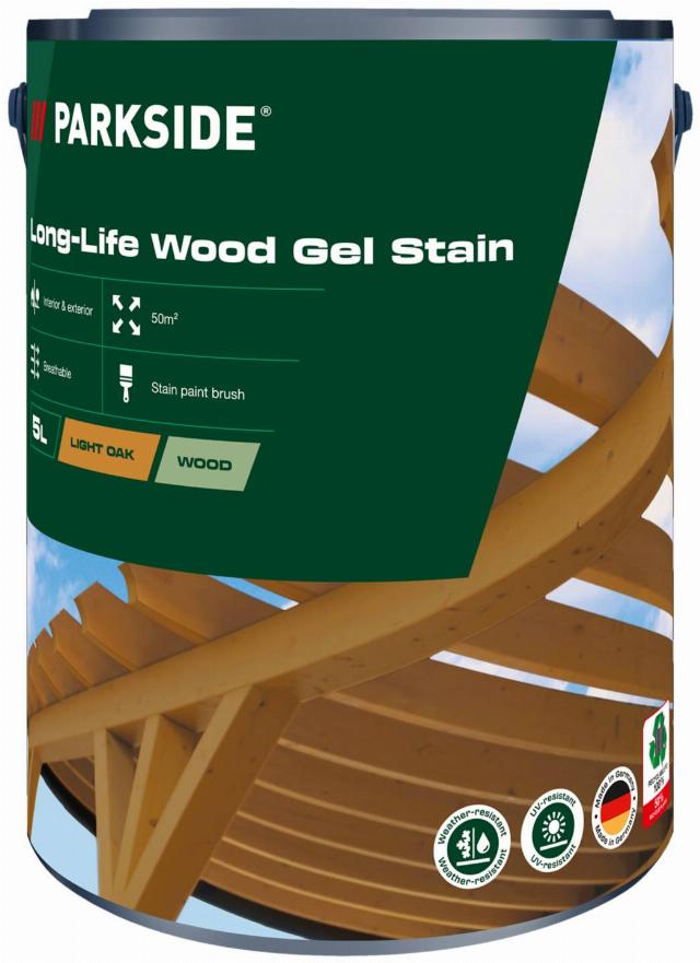 PARKSIDE Gel na trvalou ochranu dřeva objem: 5 l, dub