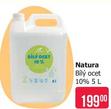Natura Bílý ocet 10% 5 L Teta drogerie