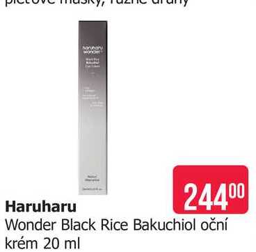 Haruharu Wonder Black Rice Bakuchiol oční krém 20 ml Teta drogerie