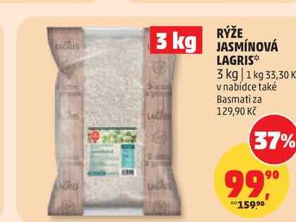 RÝŽE JASMÍNOVÁ LAGRIS, 3 kg