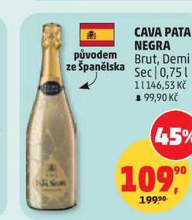 CAVA PATA NEGRA, 0,75 l