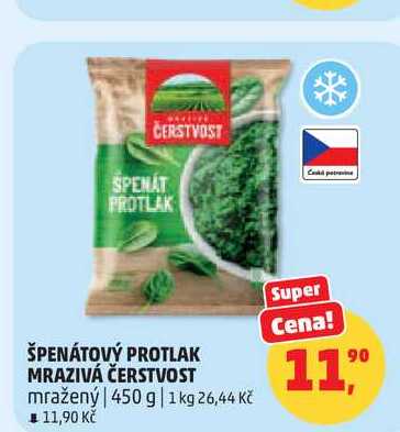 ŠPENÁTOVÝ PROTLAK MRAZIVÁ ČERSTVOST, 450 g