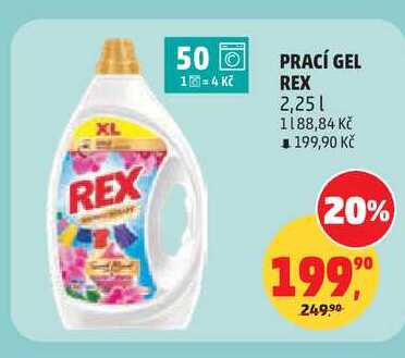 PRACÍ GEL REX, 2,25 l Penny Market