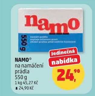 NAMO na namáčení nabídka prádla, 550 g Penny Market