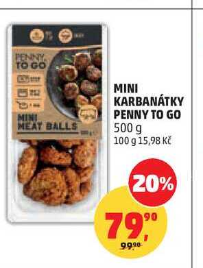 MINI KARBANÁTKY PENNY TO GO, 500 g
