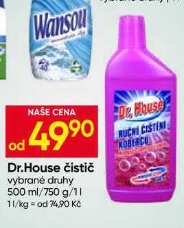 Dr.House čistič vybrané druhy 500 ml Hruška