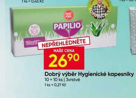Dobrý výběr Hygienické kapesníky 10 x 10 ks 3vrstvé Hruška