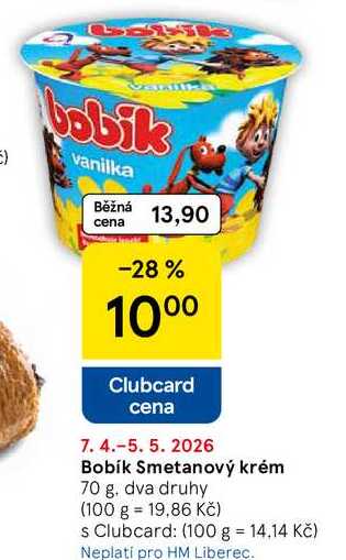 Bobík Smetanový krém, 70 g