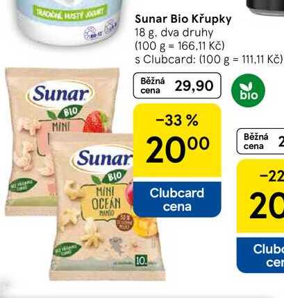 Sunar Sunar Bio Křupky, 18 g Tesco
