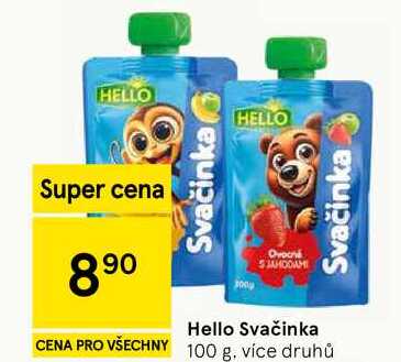 Hello Svačinka, 100 g Tesco