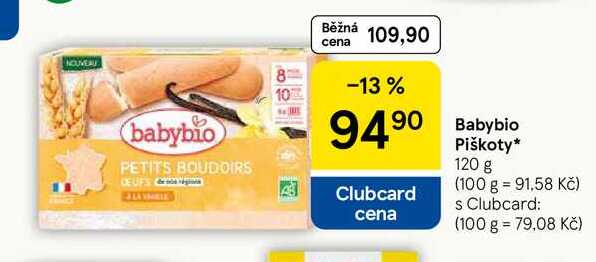 Babybio Piškoty, 120 g 