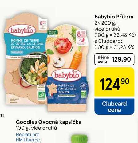 Babybio Příkrm, 2x 200 g Tesco