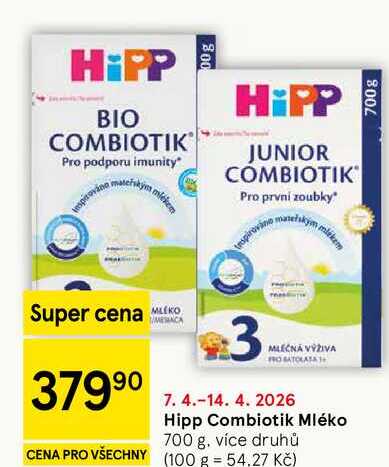 Hipp Combiotik Mléko, 700 g, více druhů  