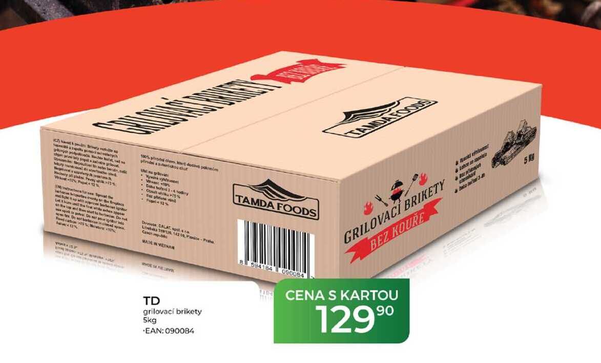 TD grilovací brikety 5kg