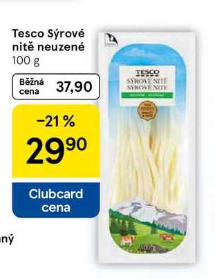 Tesco Sýrové nitě neuzené, 100 g 