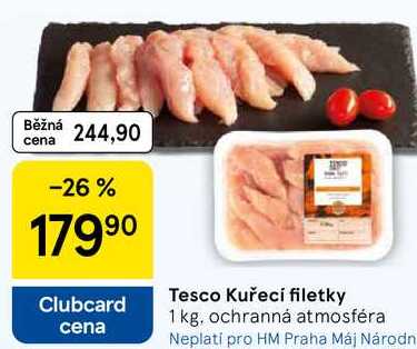 Tesco Kuřecí filetky, 1 kg