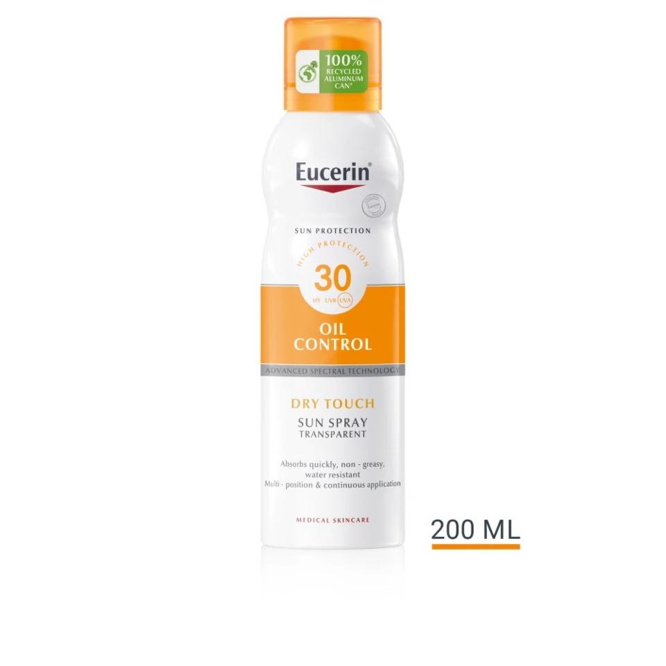 Eucerin Sun Dry Touche Transparentní sprej na opalování SPF 30 200 ml Lékárna LEMON