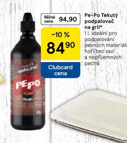 Pe-Po Tekutý podpalovač na gril, 1 l 