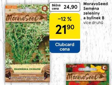 MoravoSeed Semena zeleniny a bylinek B, více druhů 