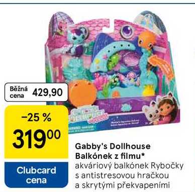 Gabby's Dollhouse Balkónek z filmu, akváriový balkónek