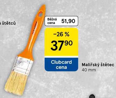 Malířský štětec, 40 mm 