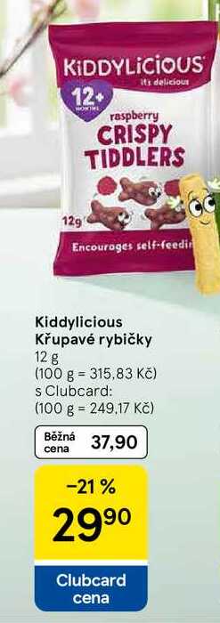 Kiddylicious Křupavé rybičky, 12 g Tesco