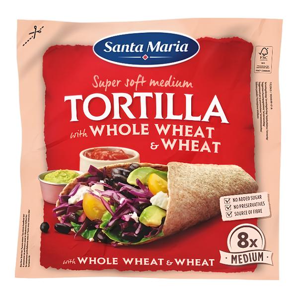 Santa Maria Pšeničné tortilly s celozrnnou moukou 8ks