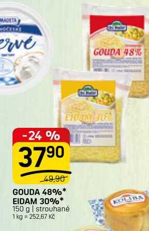 GOUDA 48%, EIDAM 30% 150 g 