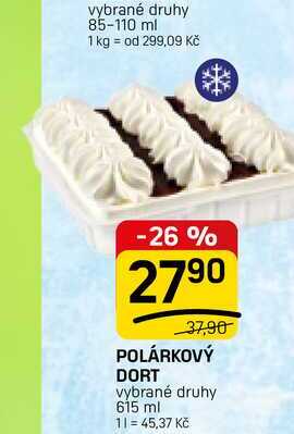 POLÁRKOVÝ DORT vybrané druhy 615 ml 
