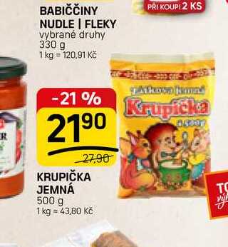 KRUPIČKA JEMNÁ 500 g