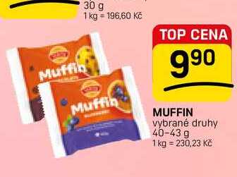 MUFFIN vybrané druhy 40-43 g