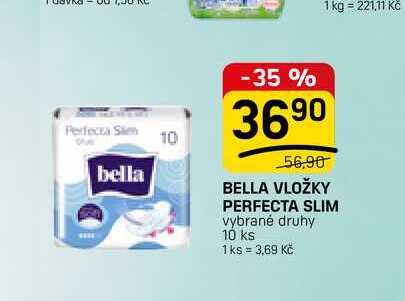 BELLA VLOŽKY PERFECTA SLIM vybrané druhy 10 ks