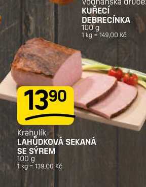 LAHŮDKOVÁ SEKANÁ SE SÝREM 100 g 