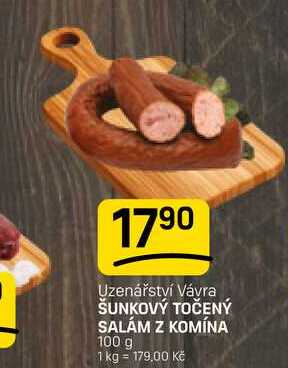 ŠUNKOVÝ TOČENÝ SALÁM Z KOMÍNA 100 g