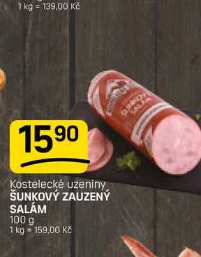 ŠUNKOVÝ ZAUZENÝ SALÁM 100 g