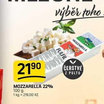 MOZZARELLA 22% 100 g