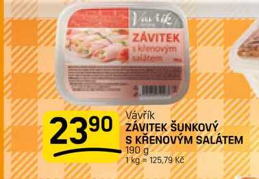 ZÁVITEK ŠUNKOVÝ S KŘENOVÝM SALÁTEM 190 g