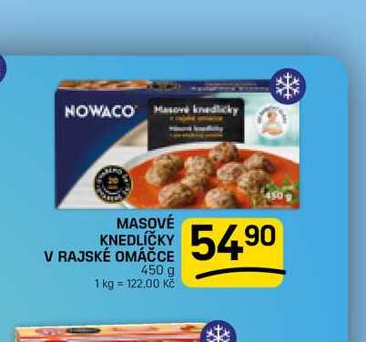 MASOVÉ KNEDLÍČKY V RAJSKÉ OMÁČCE 450 g