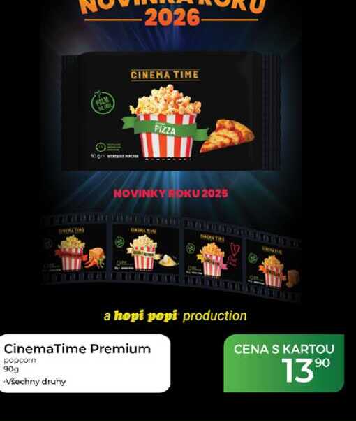 CinemaTime Premium popcorn 90g