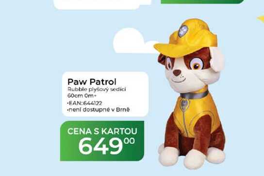 Paw Patrol Rubble plyšový