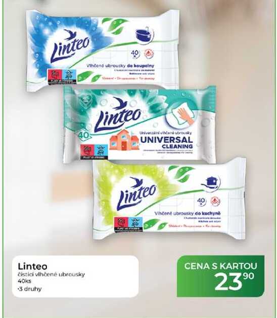 Linteo Vlhčené ubrousky do koupelny 40ks Tamda Foods