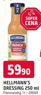 HELLMANN'S DRESSING 250 ml