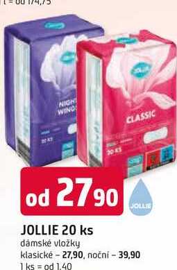 JOLLIE 20 ks dámské vložky Trefa