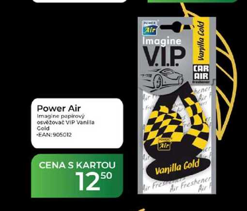 Power Air Imagine papirový osvěžovač VIP Vanilla