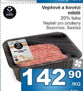 Vepřové a hovězí mleté 20% tuku 1kg