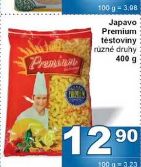 Japavo Premium testoviny různé druhy 400 g 