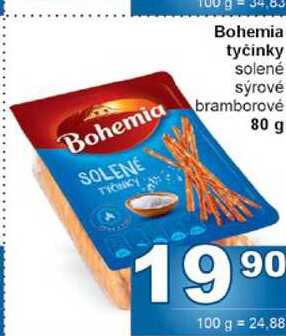 Bohemia tyčinky 80g